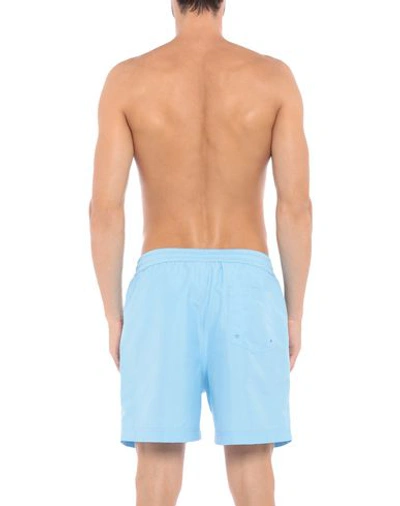 Shop Carhartt Man Swim Trunks Sky Blue Size Xl Polyester