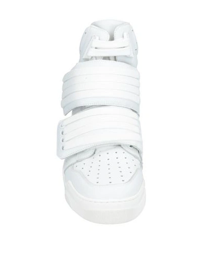 Shop Les Hommes Man Sneakers White Size 7 Soft Leather