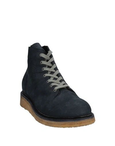 Shop Rick Owens Boots In Dark Blue