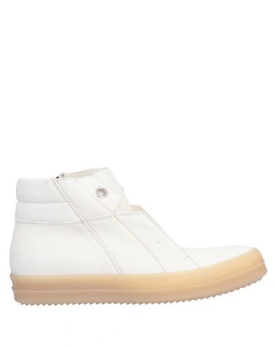 Shop Rick Owens Sneakers In Ivory