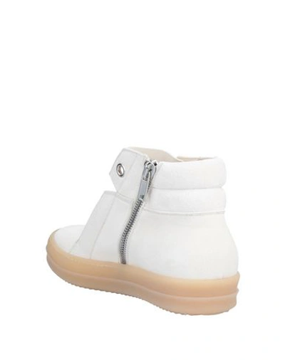 Shop Rick Owens Sneakers In Ivory