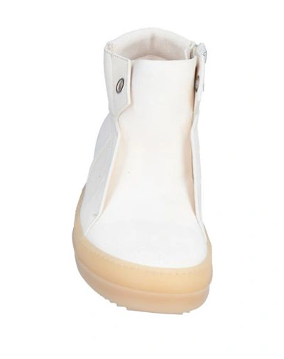 Shop Rick Owens Sneakers In Ivory