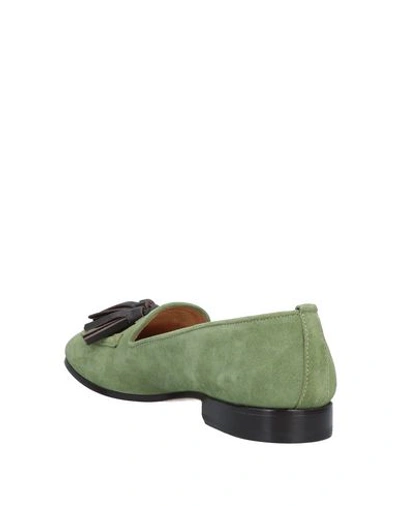 Shop Attimonelli's Loafers In Green