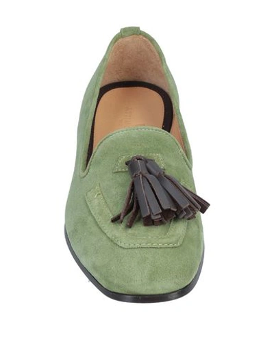 Shop Attimonelli's Loafers In Green