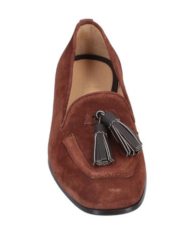 Shop Attimonelli's Loafers In Brown