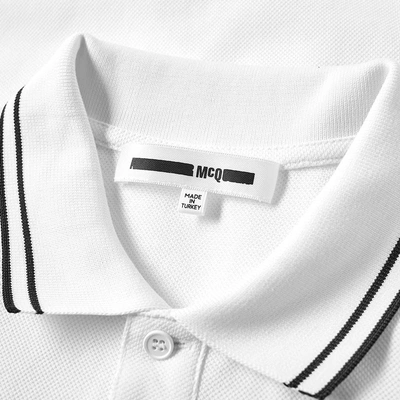 Shop Mcq By Alexander Mcqueen Mcq Swallow Tipped Swallow Patch Polo In White
