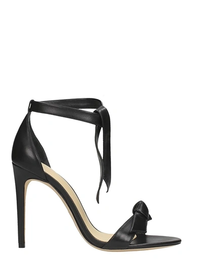 Shop Alexandre Birman Black Leather Sandals