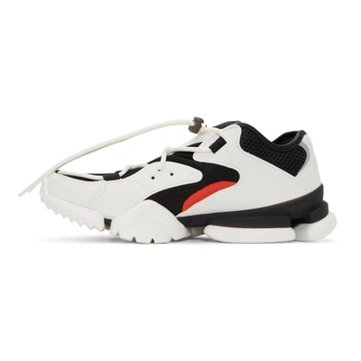 Shop Reebok Classics White And Black Run.r 96 Sneakers In Wht/blk/red