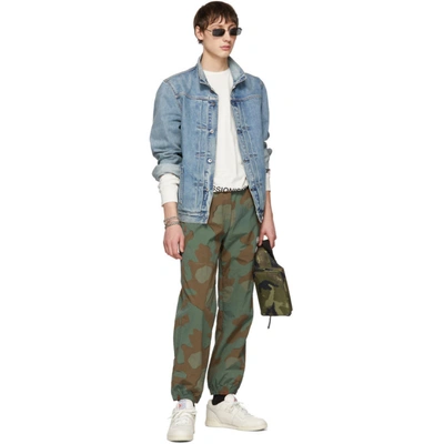 Shop Off-white Green And Brown Camo Lounge Pants In Allover