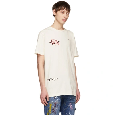 Shop Off-white Dondi Graffiti Slim T-shirt In Offwhite