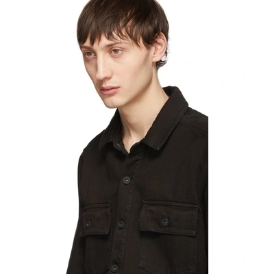 Shop Off-white Black Denim Impressionism Shirt