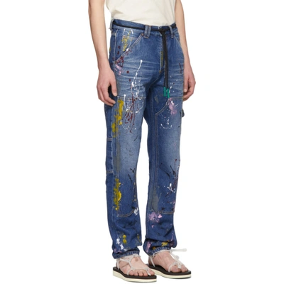 Shop Off-white Blue Carpenter Jeans