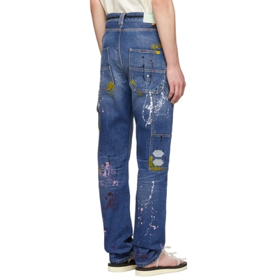 Shop Off-white Blue Carpenter Jeans