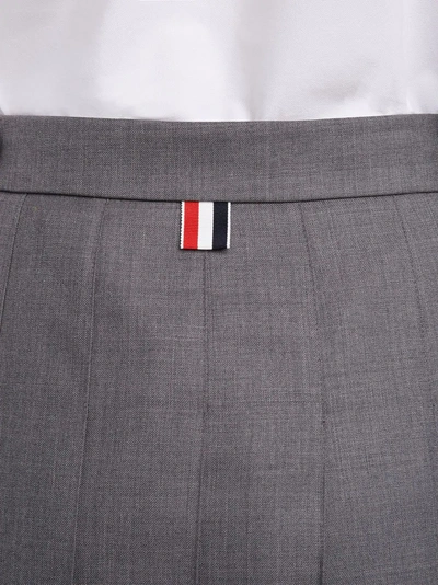 Thom Browne Below Knee Dropped Back In Super 120's Twill In Grey