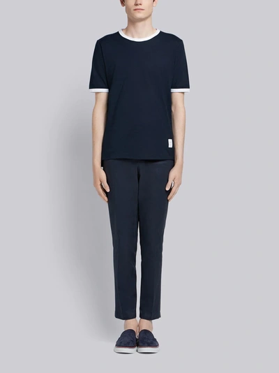 Shop Thom Browne Male In Blue