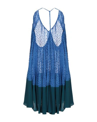 Shop Fendi Short Dress In Blue