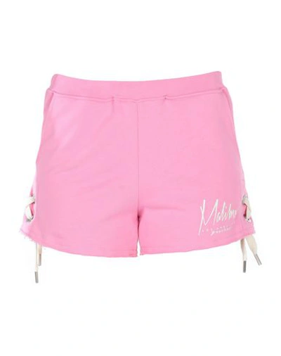 Happiness Woman Shorts & Bermuda Shorts Pink Size M Cotton In Pink