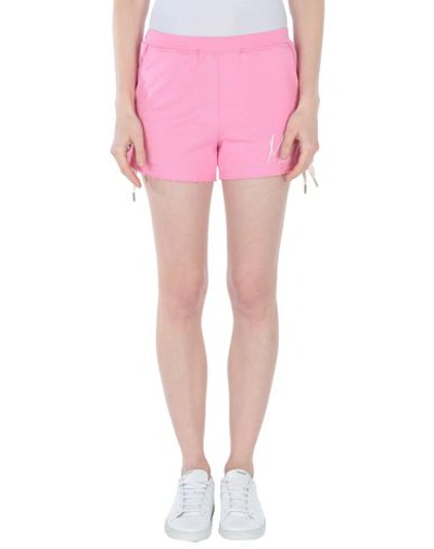 Happiness Woman Shorts & Bermuda Shorts Pink Size M Cotton In Pink