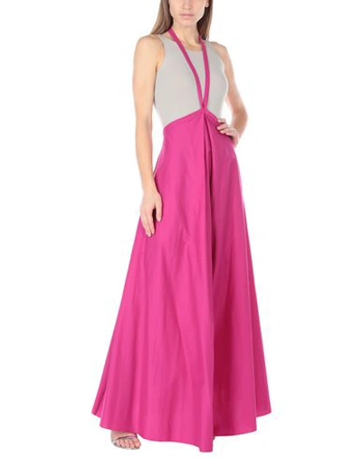 Shop Liviana Conti Long Skirts In Fuchsia