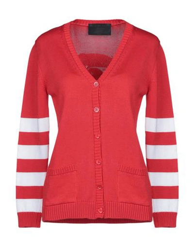 Shop Philipp Plein Cardigan In Red