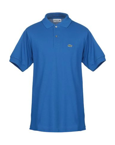 Shop Lacoste Polo Shirt In Bright Blue