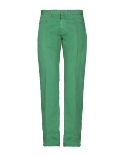 Shop Incotex Pants In Green