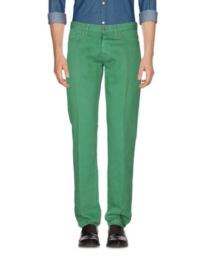 Shop Incotex Pants In Green