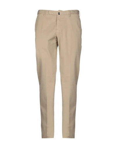 Shop Incotex Man Pants Beige Size 40 Cotton, Elastane