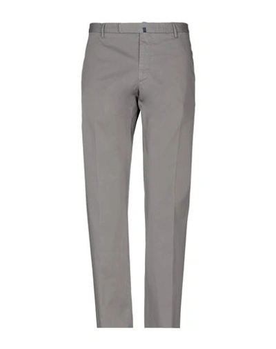 Shop Incotex Man Pants Grey Size 38 Cotton, Elastane