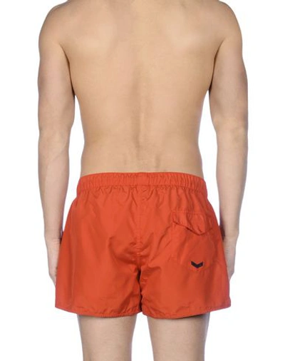 Shop Diesel Swim Shorts In Red