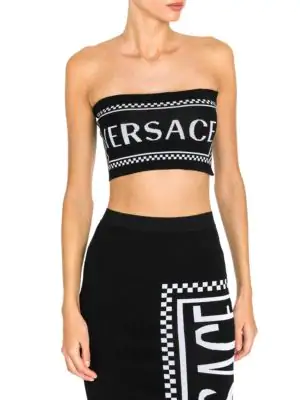 versace strapless top