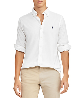 ralph lauren white button down shirt