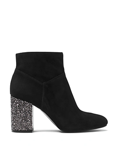 Shop Michael Michael Kors Women's Cher Suede Booties In Black