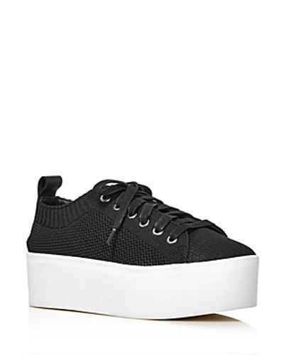 Shop Aqua Women's Picky Mesh Lace-up Sneakers - 100% Exclusive In Black