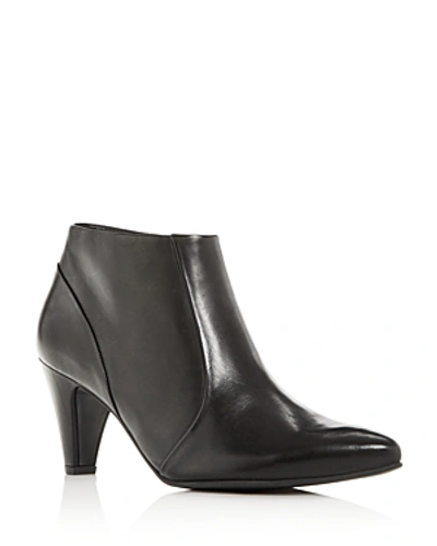 Shop Paul Green Women's Teddy High-heel Booties In Black Leather