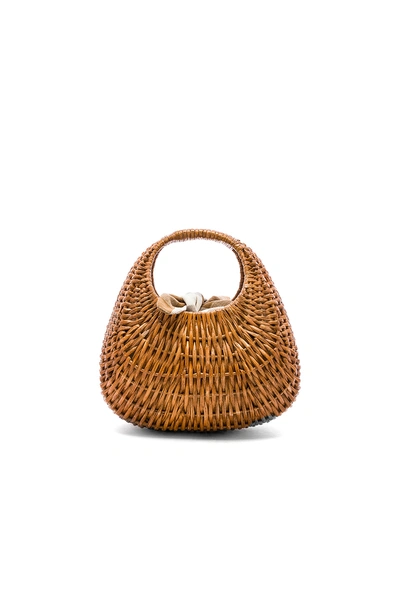 Shop Loeffler Randall Lorna Wicker Tote In Brown.