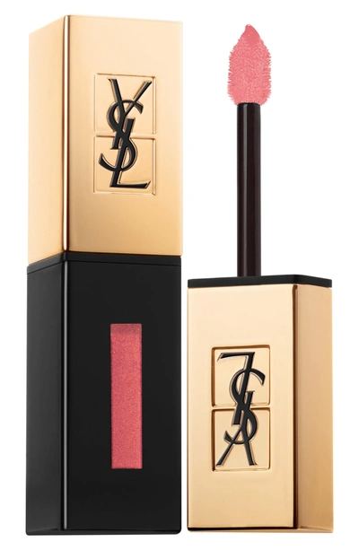 Shop Saint Laurent Glossy Stain Lip Color - 105 Corail Hold Up