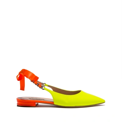 Shop Casadei Kelly Fluo In Yellow And Orange