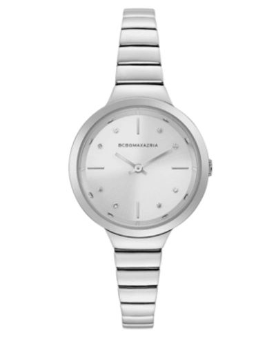 Shop Bcbgmaxazria Ladies Silver Bracelet Watch With Silver Dial, 34mm