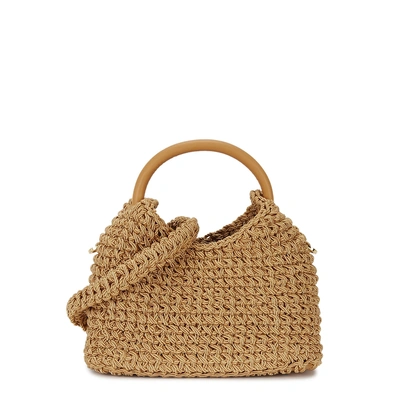 Shop Elleme Gold Woven Rope Shoulder Bag In Tan