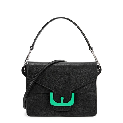 Shop Coccinelle Ambrine Black Leather Shoulder Bag