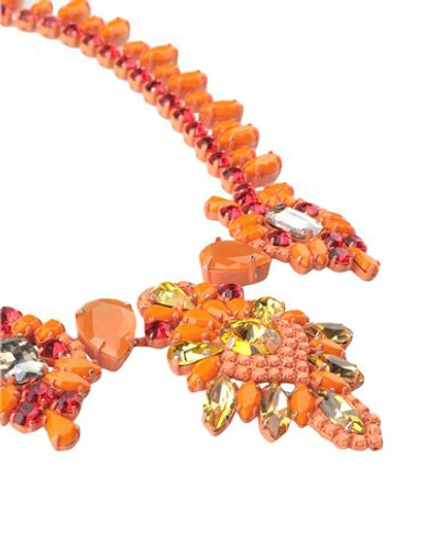 Shop Lisa C Bijoux Necklaces In Orange