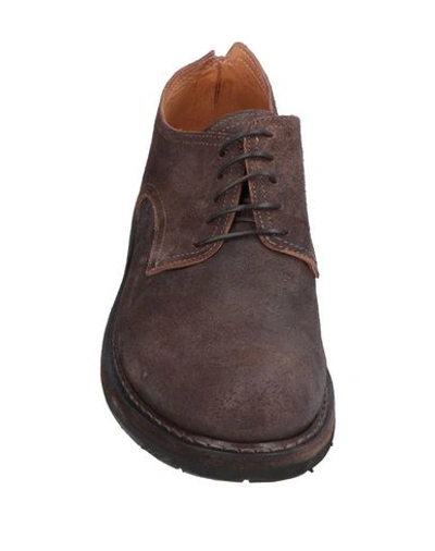 Shop Fiorentini + Baker Laced Shoes In Dark Brown