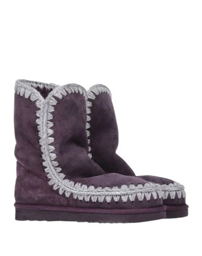 Shop Mou Ankle Boots In Purple