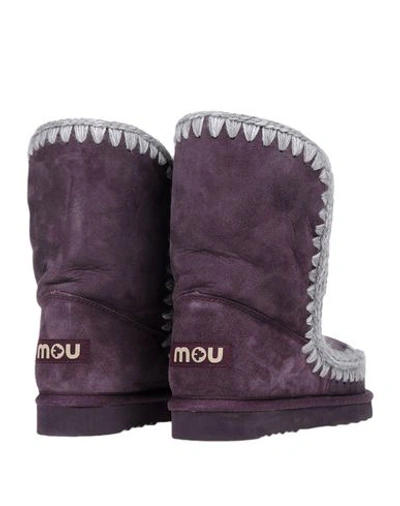 Shop Mou Ankle Boots In Purple