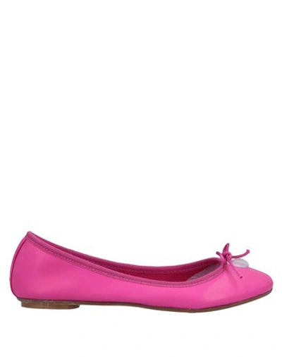 Shop Anna Baiguera Ballet Flats In Fuchsia