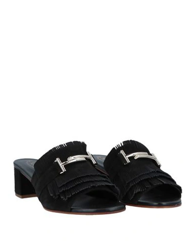 Shop Tod's Sandals In Black