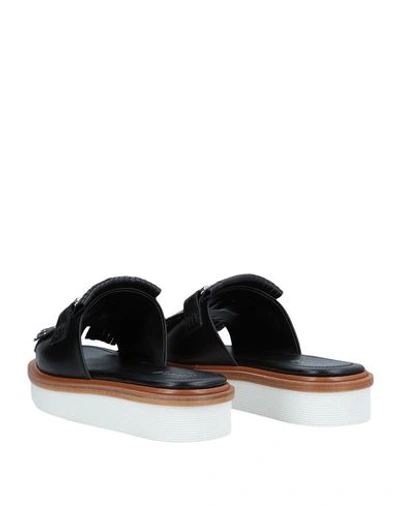 Shop Tod's Woman Sandals Black Size 6 Soft Leather