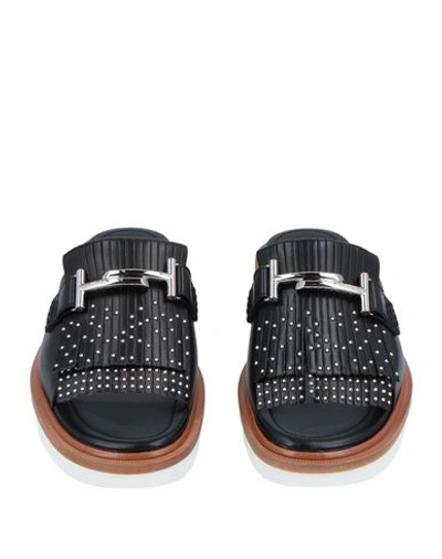Tod's Sandals In Black