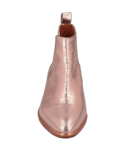 Shop Veronique Branquinho Ankle Boot In Copper
